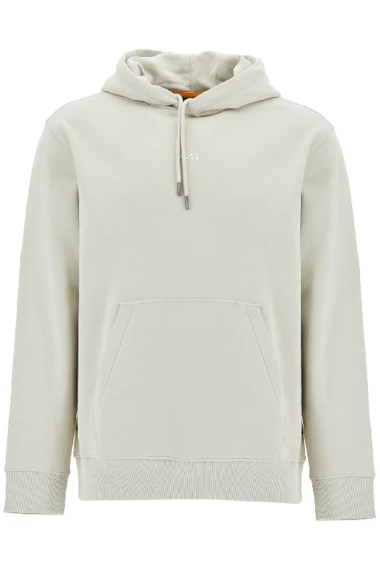 Printed Hoodie With Hood Hoodie with Hem Contrast Bold Stylish