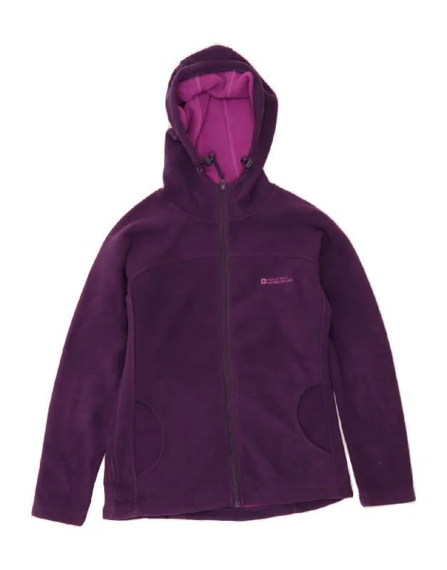 MOUNTAIN WAREHOUSE Womens Hooded Fleece Jacket UK 8 Small  Purple Mesh Jacket Canvas Jacket Denim Jacket