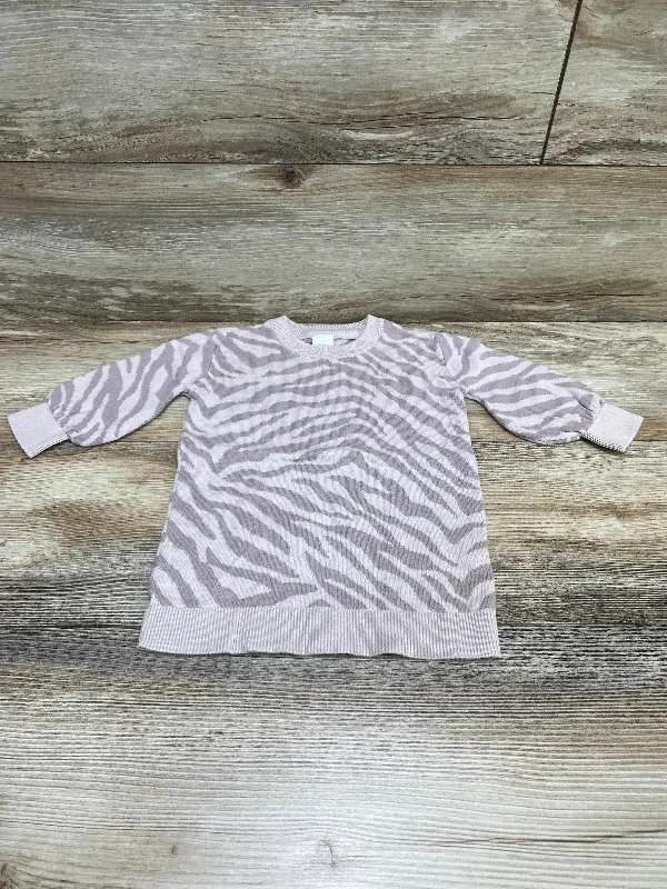 Baby Gap Tiger Stripe Sweater Dress sz 12-18m Glossy Satin Silk