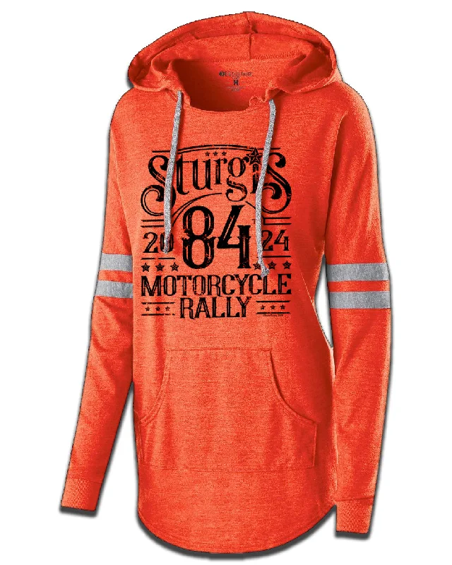 84th Ladies Low Key Hoodie Hooded Sweatshirt Casual Wear Street Style