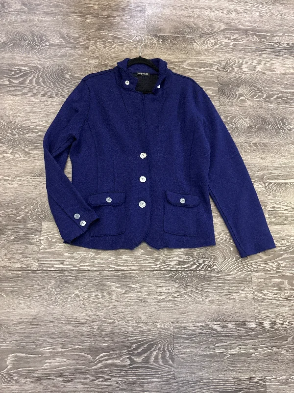 Eileen Fisher Merino Button Up Jacket - Large Knit Jacket Woven Jacket Fleece Jacket
