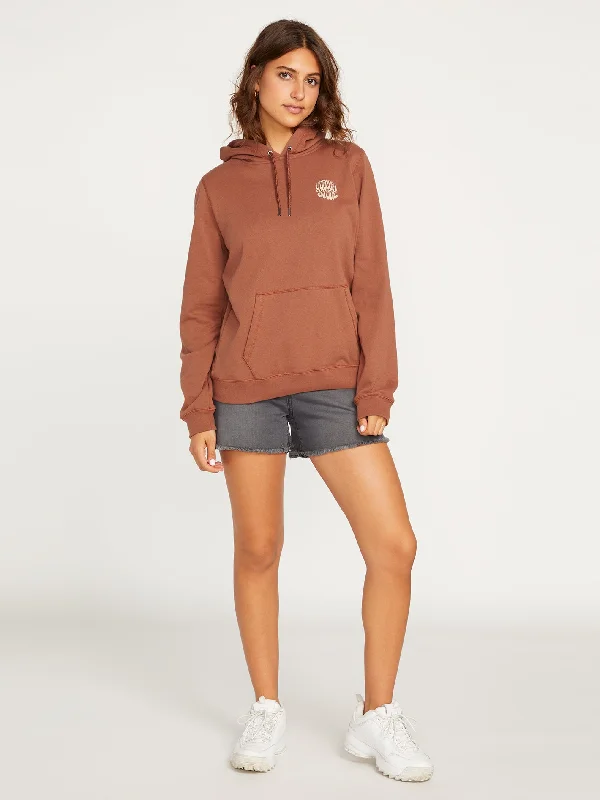 Truly Deal Hoodie - Dark Clay Hoodie with Front Slit Layering Stylish