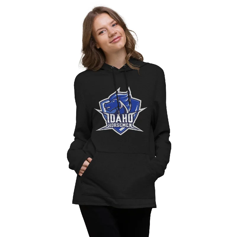 Horsemen Logo - Unisex Lightweight Hoodie Hoodie with Ribbed Neckline Snug Warm