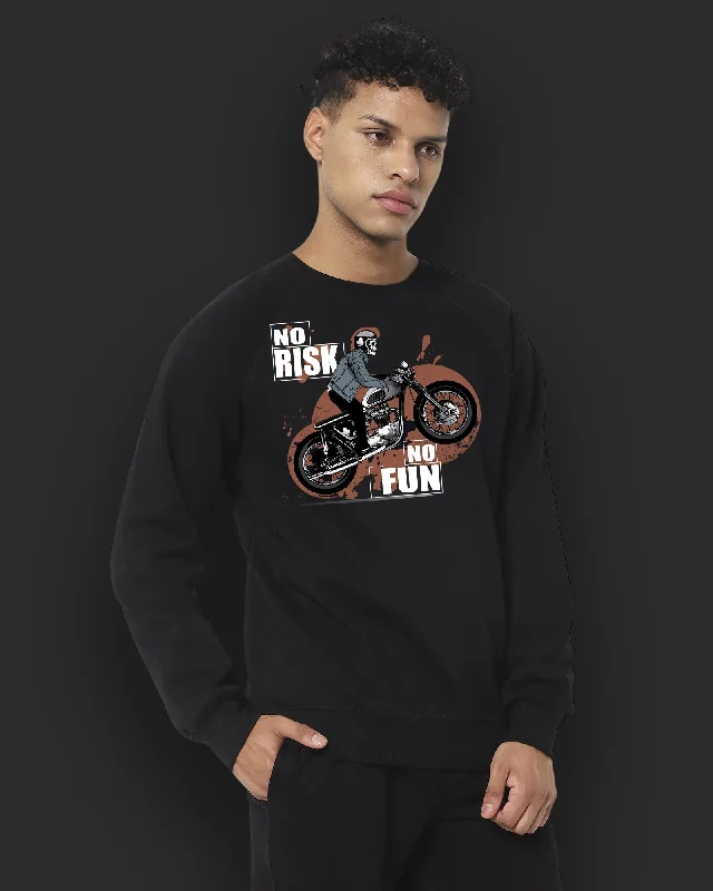 Maverick HW Crew Sweatshirt: Black Hoodie Crop Top Short Trendy