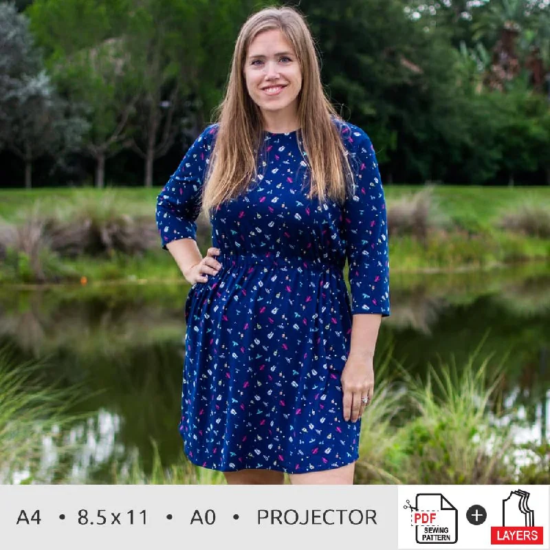 Cinch Dress | Women Plus - 14w-40w Tunics Spring floral