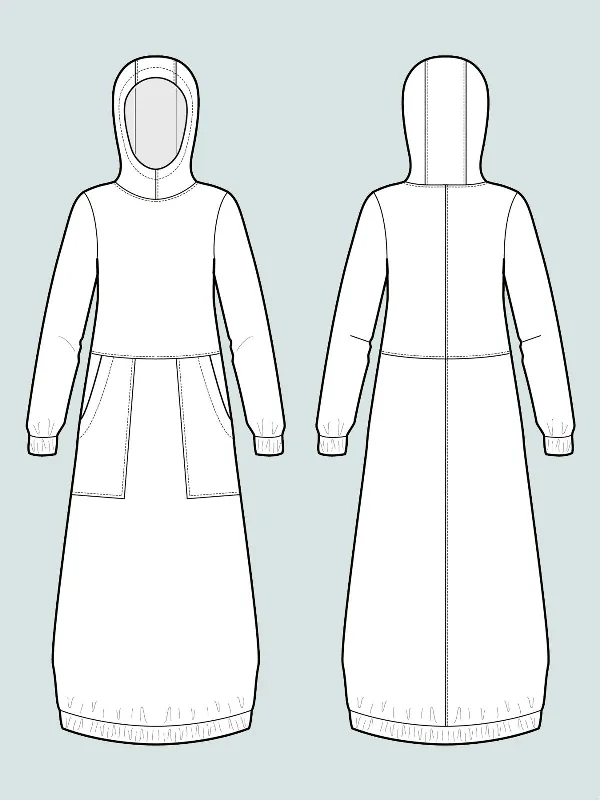 Assembly Line, Hoodie Dress Pattern, two size ranges, Sweden, Hoodie with Slim Fit Tailored Modern Assembly Line, Hoodie Dress Pattern, two size ranges, Sweden, Hoodie with Slim Fit Tailored Modern