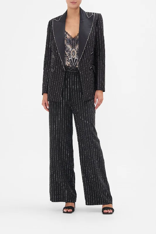 DOUBLE BREASTED SUIT JACKET CURTAIN CALL CHAOS Cardigan Sweater Pullover