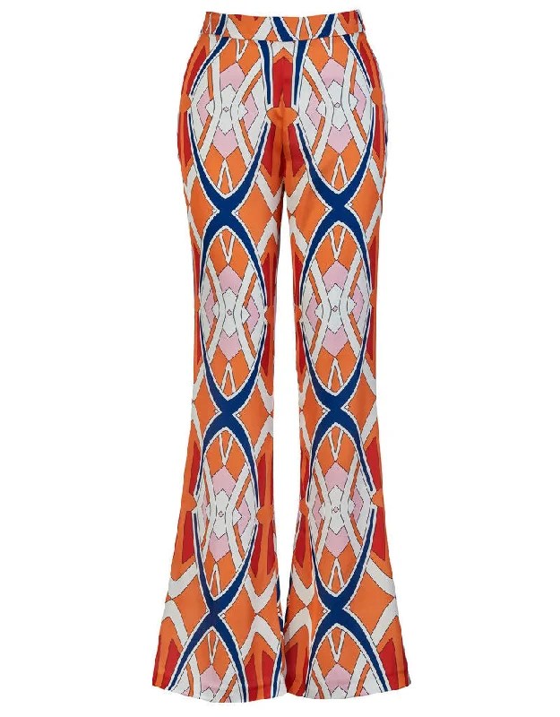 Saffron Pants Fashionable Button-Up Pants