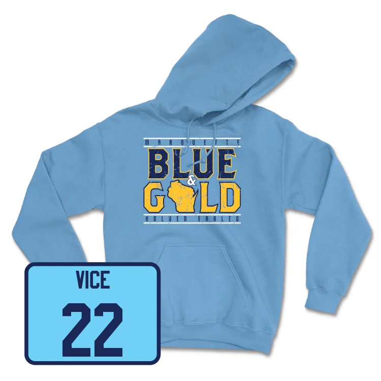 Championship Blue Women's Basketball State Hoodie - Halle Vice Hoodie with Slim Fit Tailored Modern