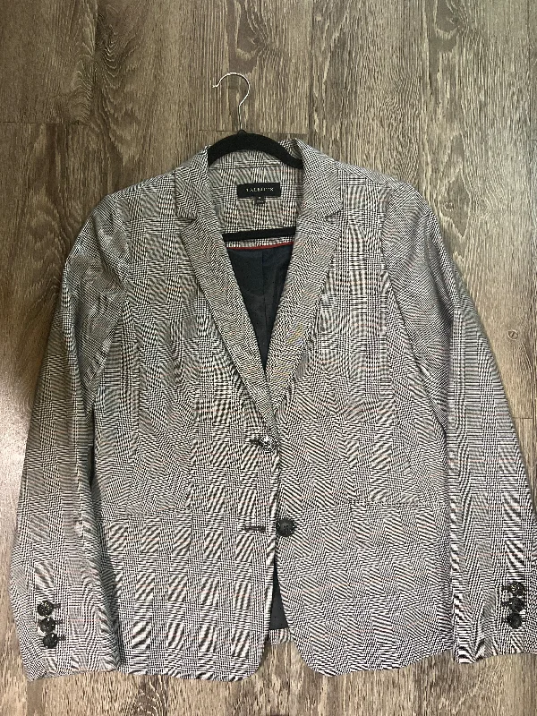 Talbots Glen Plaid 2 Button Jacket (Size 8) Faux Fur Fabric Real Fur Fabric Shearling Fabric