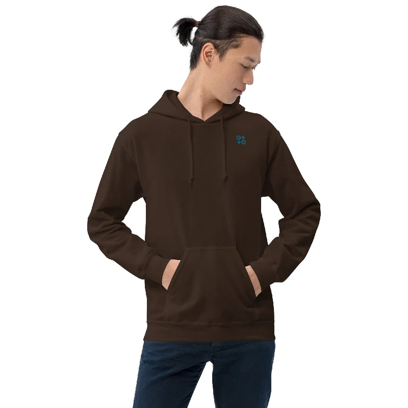 Turquoise Otto Unisex Hoodie Hoodie with Monochrome Minimalist Simple