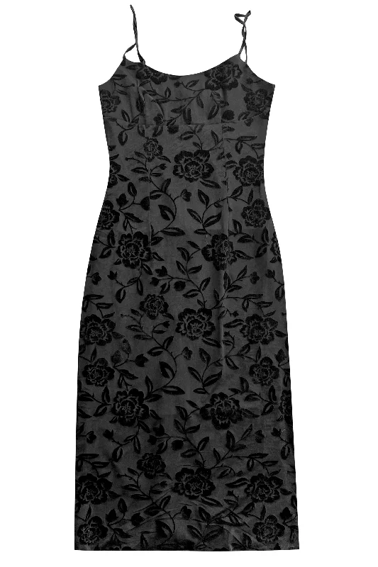 PRE-ORDER: Black Floral Cameron Dress Tunics Leisure comfortable