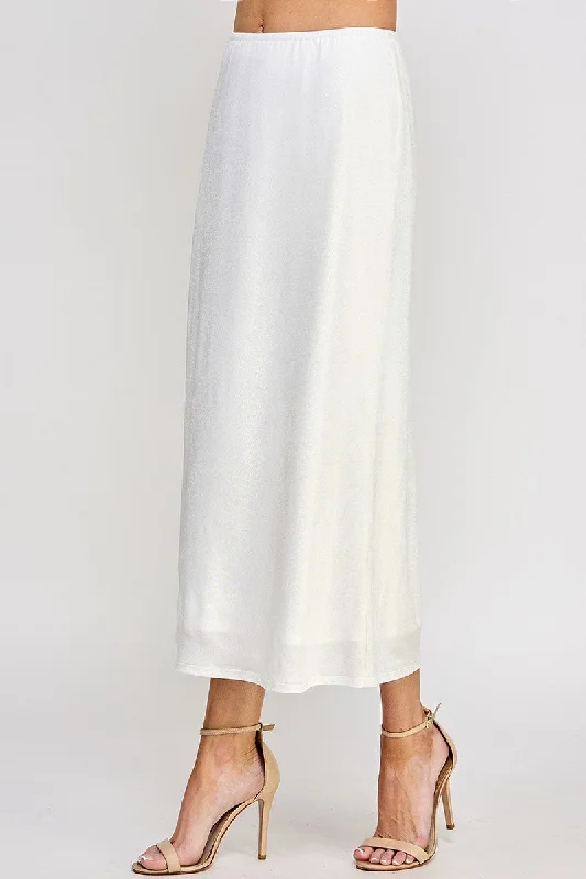 Anna Midi Skirt ribbed skirt waist