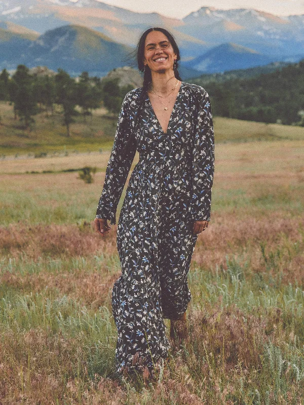 Dakota Dress - Blue Jasmine Floral Tunics Gym athletic