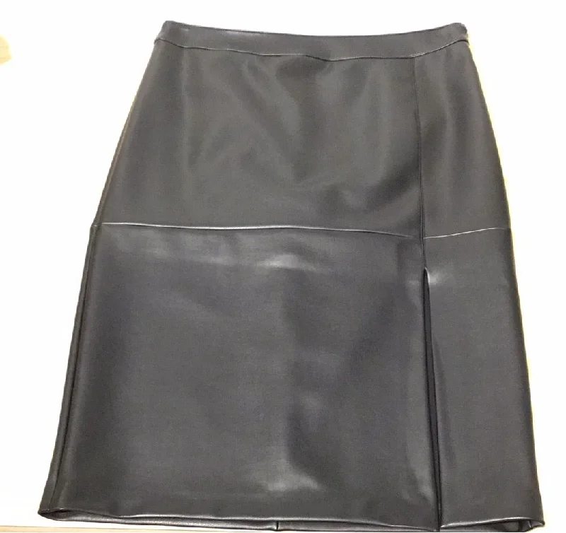 I'Cona Faux Black Leather Skirt velvet skirt luxury