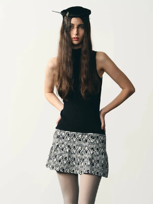 Knit slim vest dress【s0000007327】 Tunics Fashionable trendy