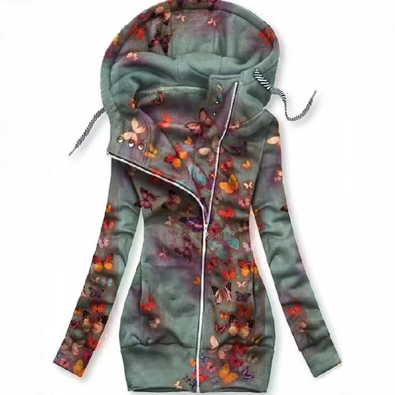Hooded Sweatshirt for Women - Young Girls Hoodie - Slim-Fit Long Sleeve Sweatshirt With Zipper + Hoodie with Lining Warm Insulated Hooded Sweatshirt for Women - Young Girls Hoodie - Slim-Fit Long Sleeve Sweatshirt With Zipper + Hoodie with Lining Warm Insulated