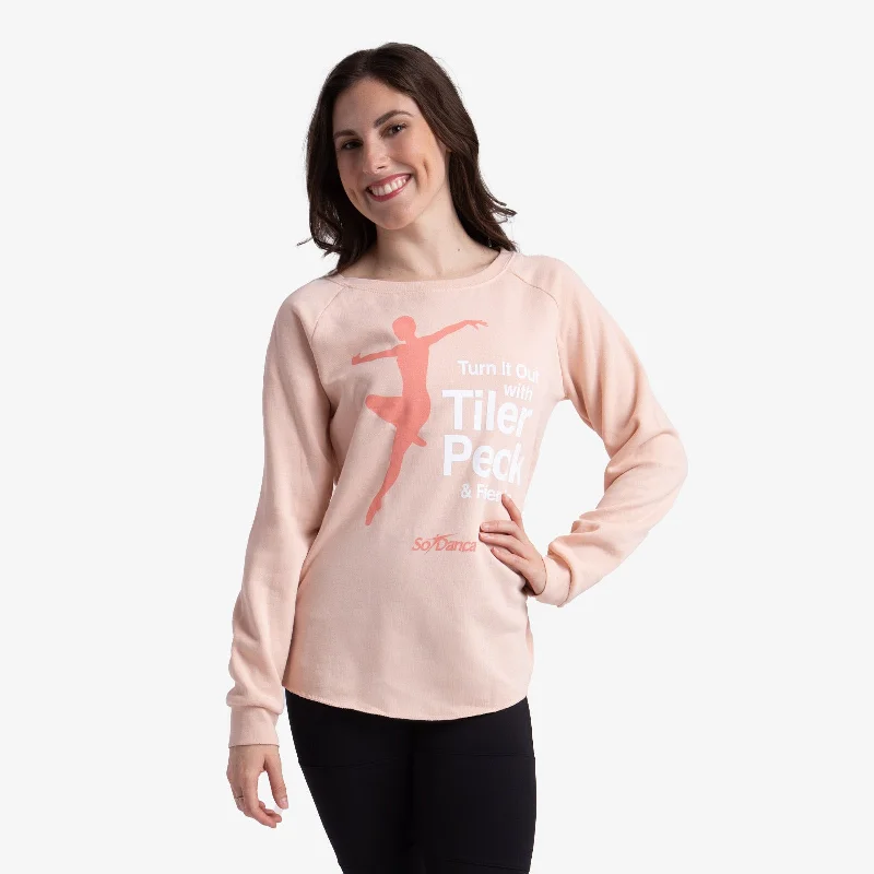 Turn it Out with Tiler Peck Sweatshirt - TPS01 Hoodie with Print Artistic Unique