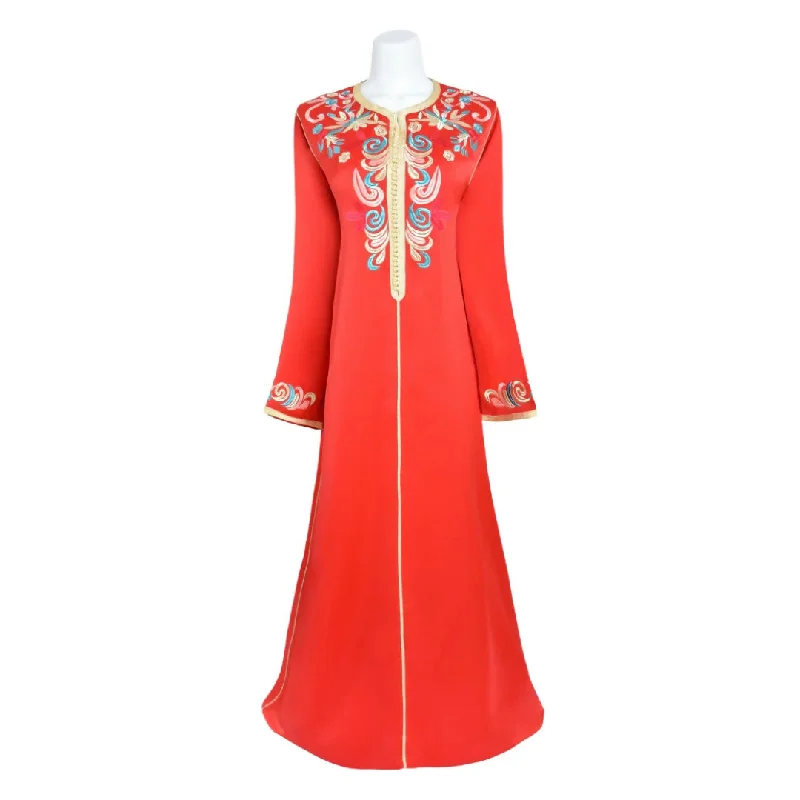 Kaftan Dress - Red for kids girls