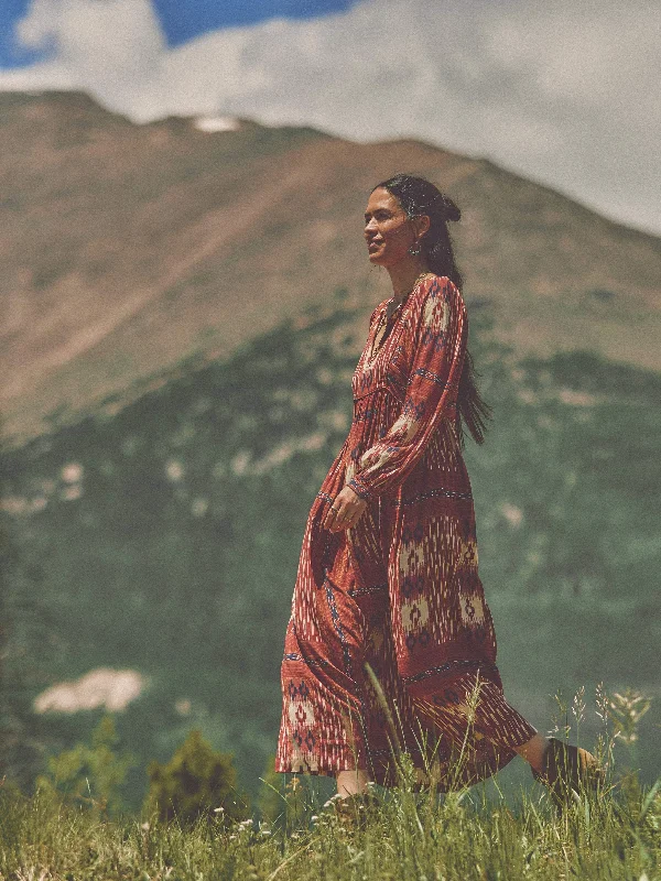 Stevie Dress - Issa Patchwork Ikat Pencil Office Professional