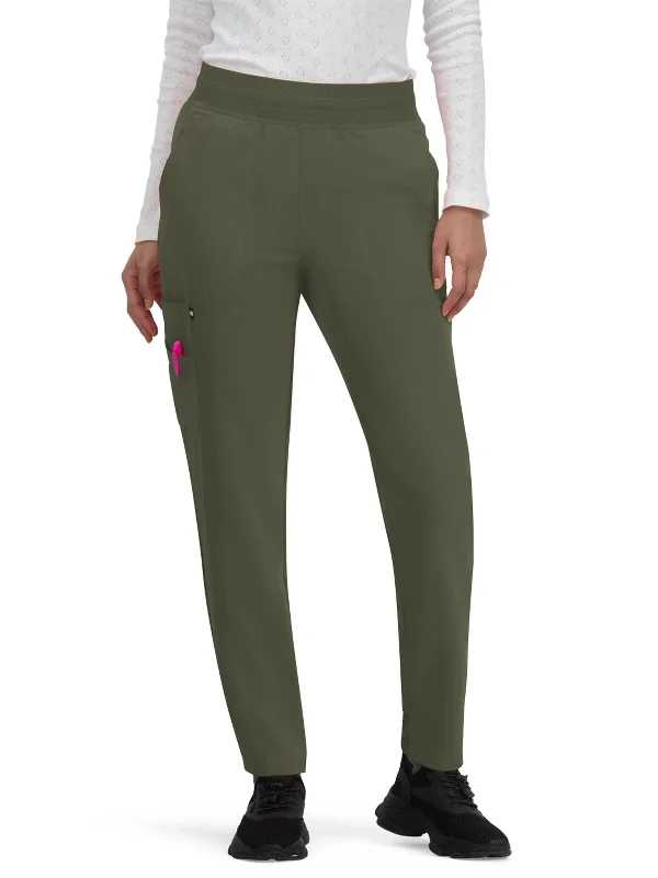 Women's 7-Pocket Jogger-Style Smart Daily Scrub Pant Lightweight Linen Pants