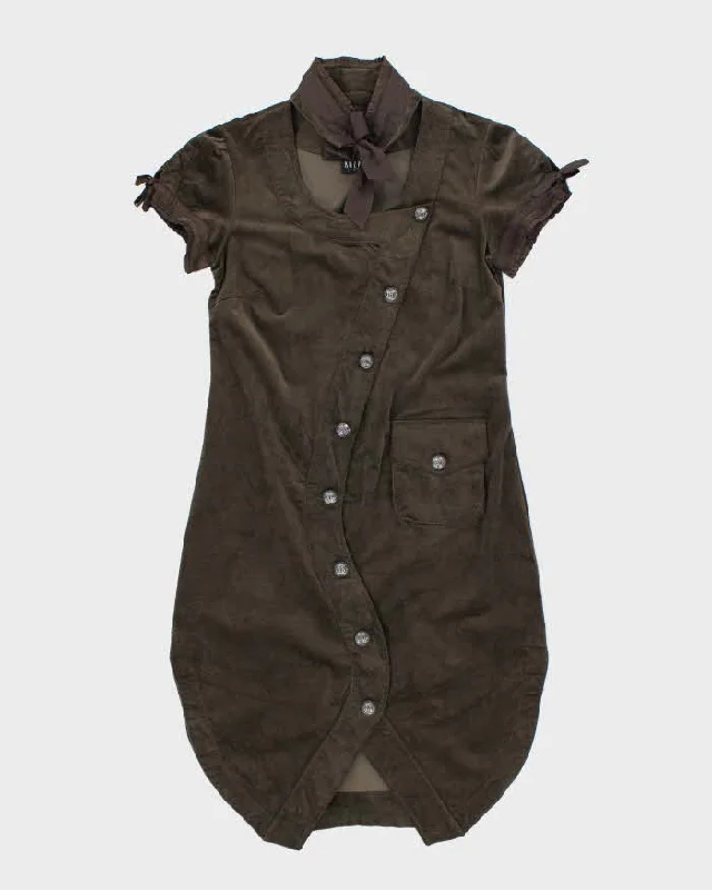 Vintage 90s Kozae Asymmetric Button-Up Dress - M