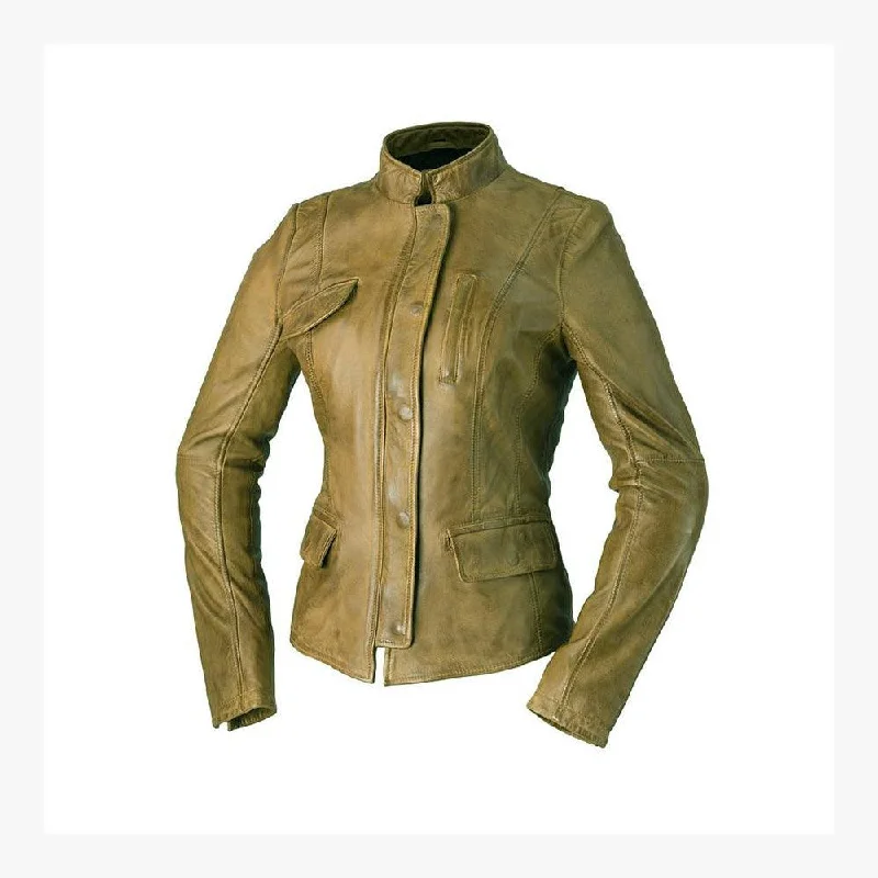 Ladies Sandy Jacket  Cognac Snapped Jacket Toggled Jacket Drawstring Jacket