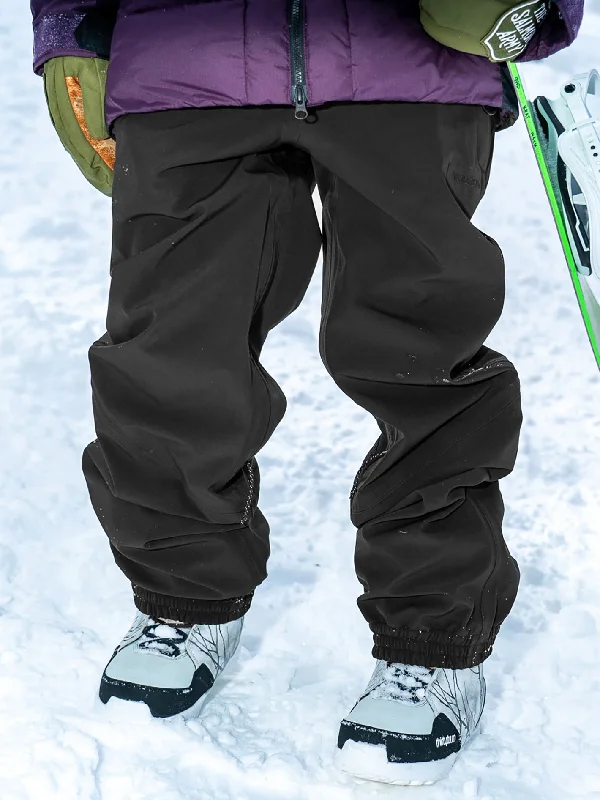 Dust Up Bonded Pants - Black Soft Stretch Trousers