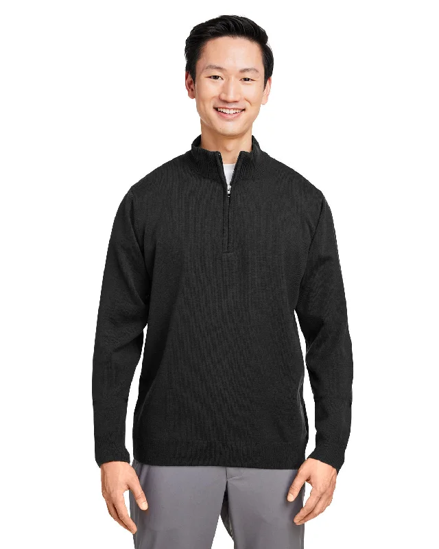 Harriton M421 Unisex Pilbloc Quarter-Zip Sweater Fitted Slim Tailored