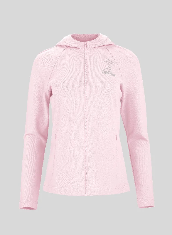 Women's Timeless Virtues Zip-Up Hoodie -Light Pink Hoodie with Pocket Utility Practical Women's Timeless Virtues Zip-Up Hoodie -Light Pink Hoodie with Pocket Utility Practical