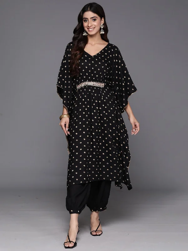 Women Multi Floral Poly Silk Straight Dresses - Taantav