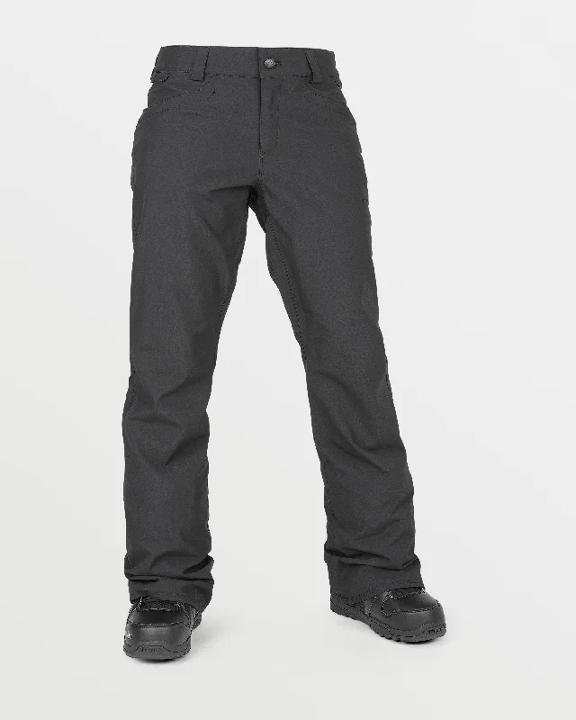 Womens Hallen Pants - Black Trendy Wide-Leg Pants