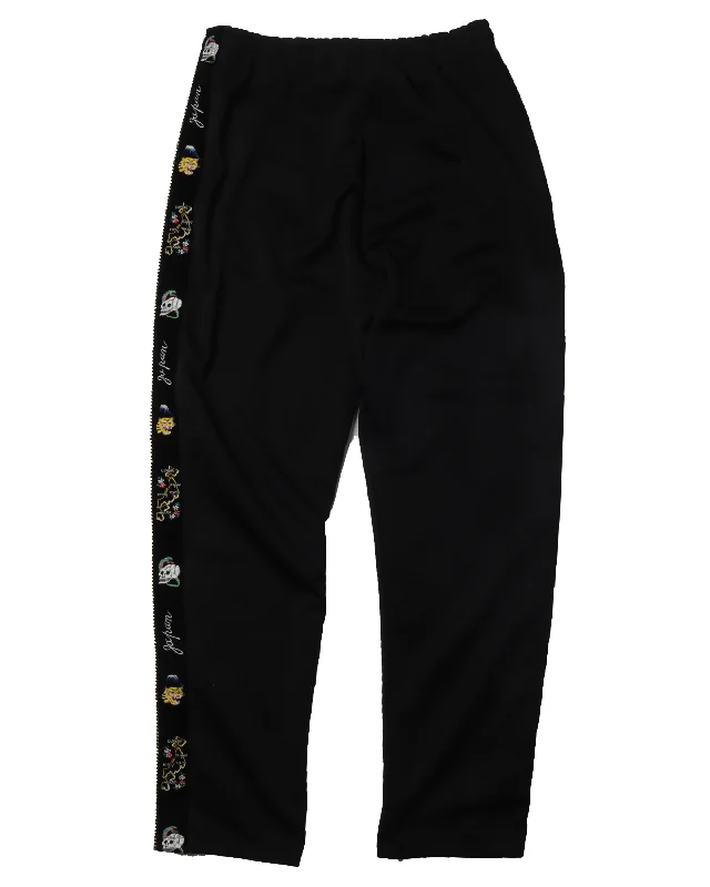 Velvet Stripe Pant Elegant Wool Trousers