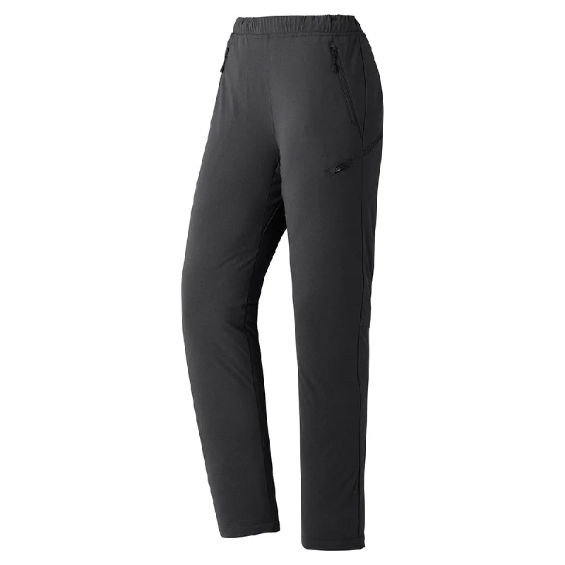 Montbell Pants Women's Alpine Thermal Easy-Fit Pants - Excellent Stretch Black Comfortable Denim Leggings