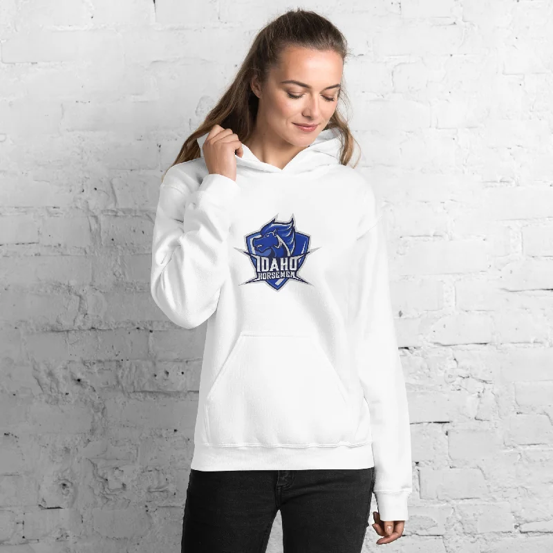 Horsemen Logo - Unisex Hoodie Hoodie with Elastic Cuffs Stretchable Comfortable