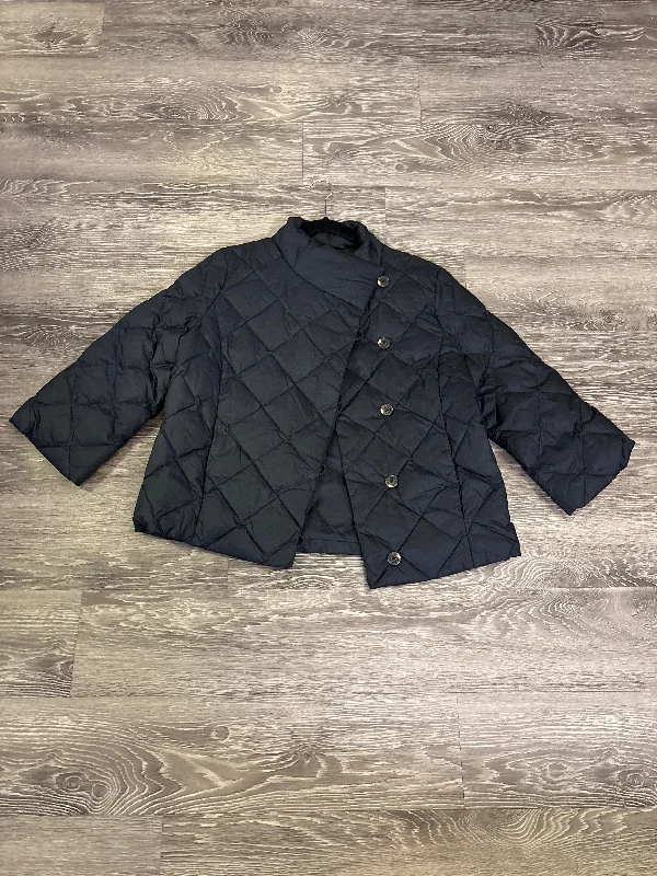 J Mclaughlin Thin Puffer Button Jacket - medium Rayon Jacket Velvet Jacket Corduroy Jacket