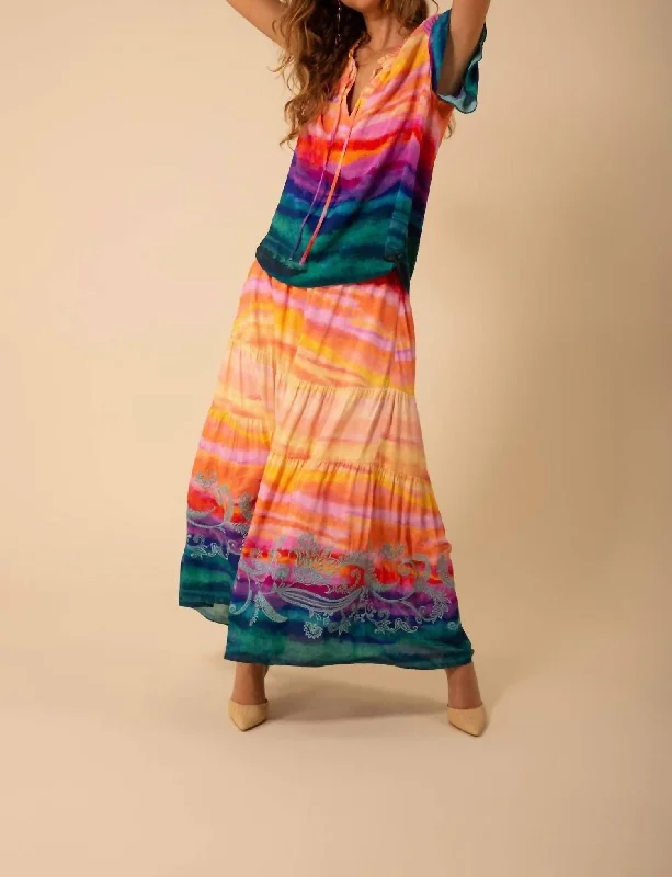 Catalina Skirt In Multi leather skirt bold