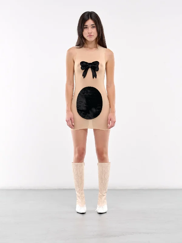 Void Dress (AWAW240032-NUDE-BLACK)