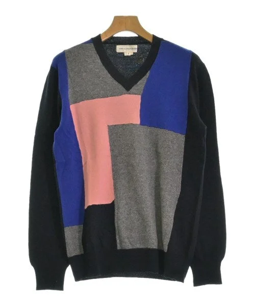 COMME des GARCONS SHIRT Sweaters Denim Fabric Leather Fabric Suede Fabric
