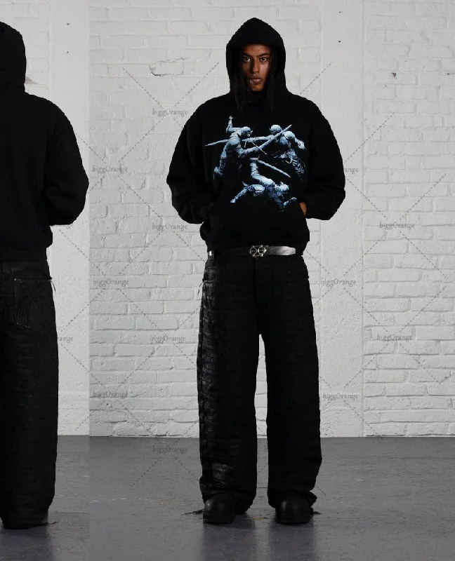 Advbridge New Gothic Punk Retro Pattern Printed Hoodie High Street Harajuku Casual Oversized Sweatshirt Men Trendy Brand Streetwear Women Hoodie with Belted Waist Structured Tailored Advbridge New Gothic Punk Retro Pattern Printed Hoodie High Street Harajuku Casual Oversized Sweatshirt Men Trendy Brand Streetwear Women Hoodie with Belted Waist Structured Tailored
