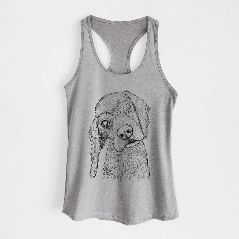 Mambo #5 the Cocker Spaniel - Women's Racerback Tanktop off shoulder tank