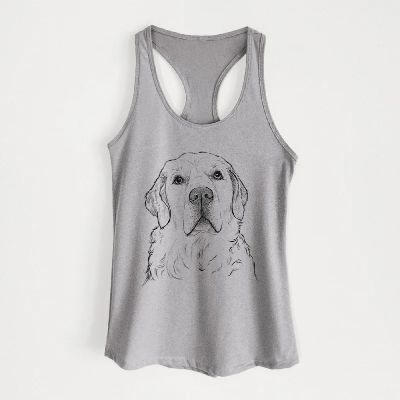 Hank the Irish Cream Golden Retriever - Women's Racerback Tanktop loose fit tank