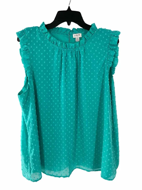 J Crew Size XXL Green Tank Top cutout tank top