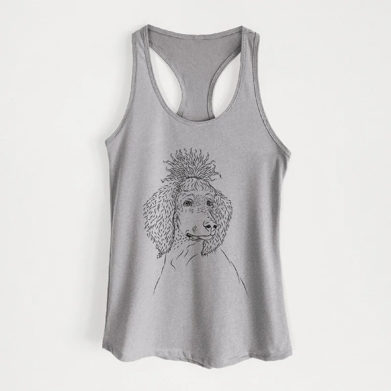 Leo the Poodle - Women's Racerback Tanktop slim fit tank