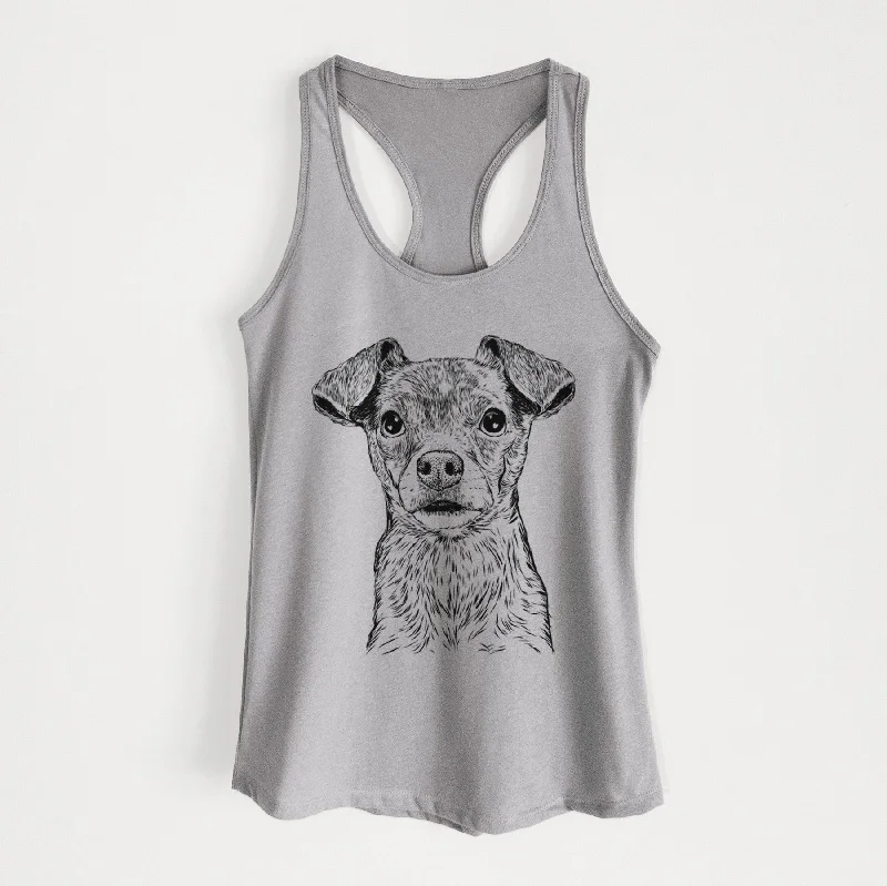 Olive the Mixed Breed - Women's Racerback Tanktop off shoulder tank