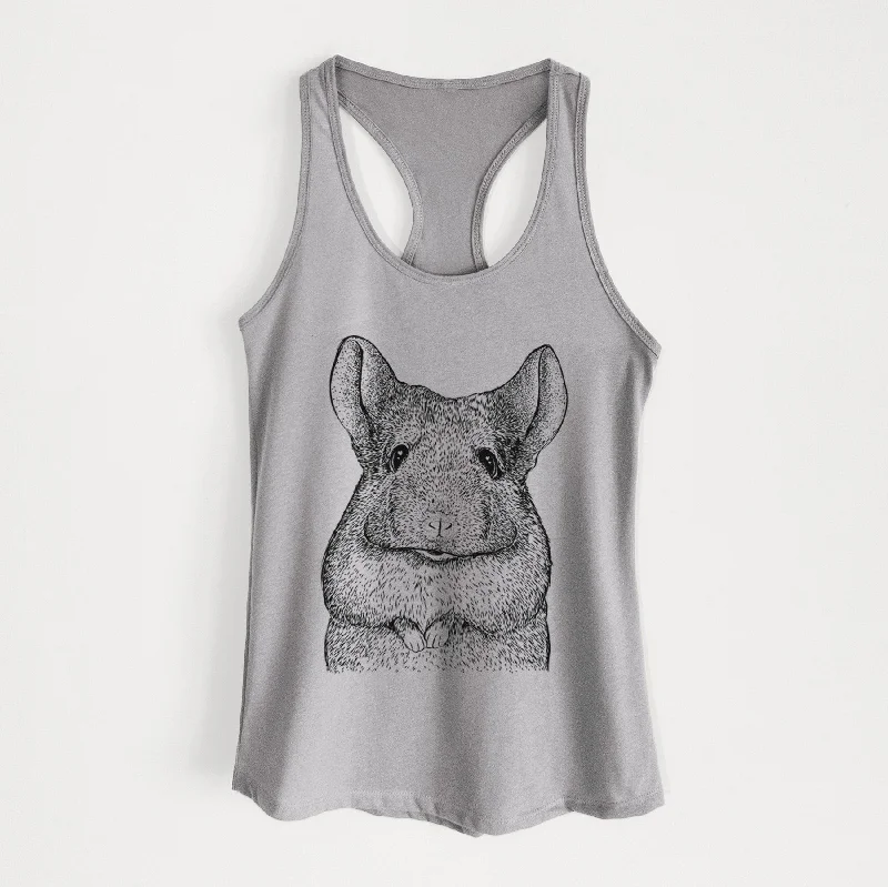 Mojo the Chinchilla - Women's Racerback Tanktop fashionable tank top