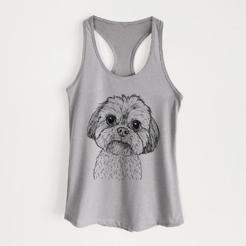 Lucy the Shorkie - Women's Racerback Tanktop cute tank top