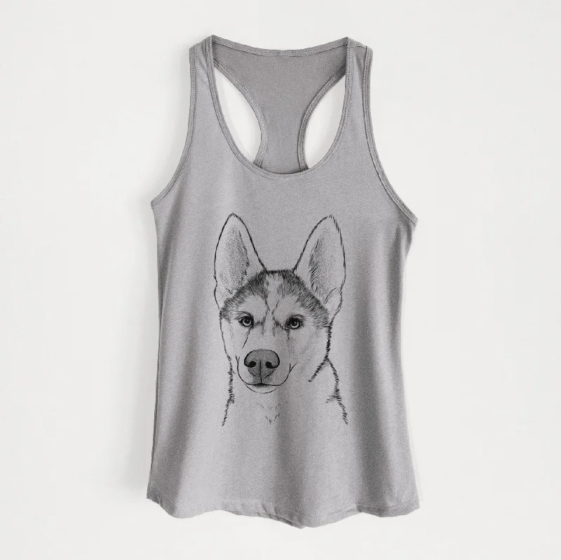 Odin the Siberian Husky - Women's Racerback Tanktop lace tank top