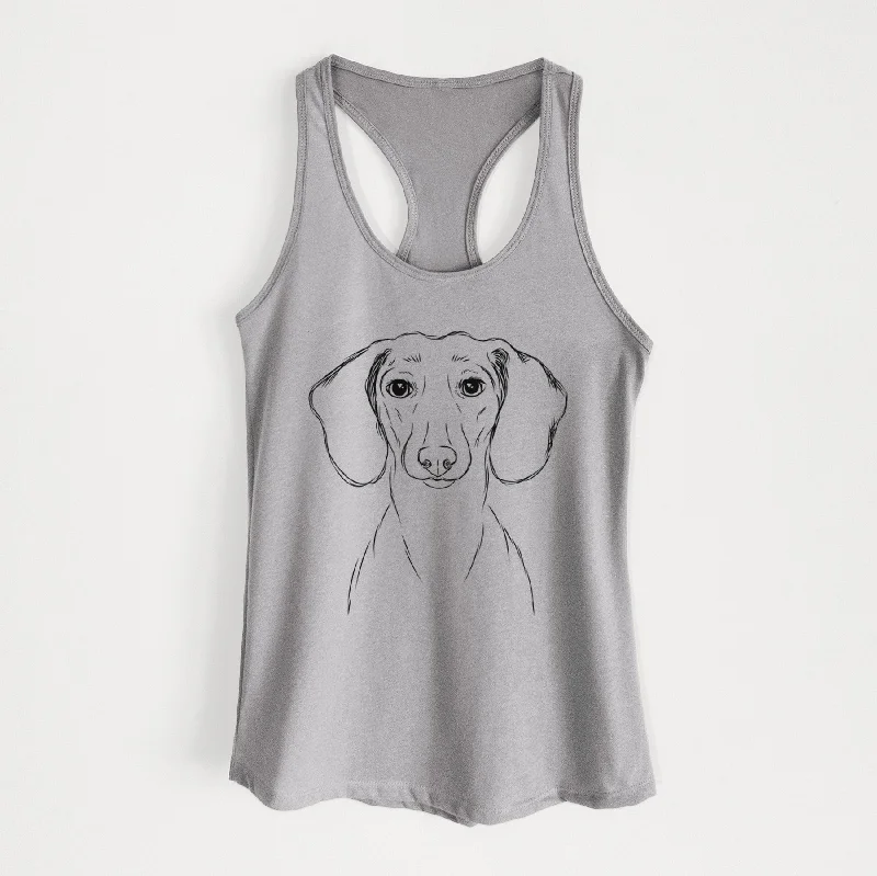 Hans the Dachshund - Women's Racerback Tanktop comfortable tank top