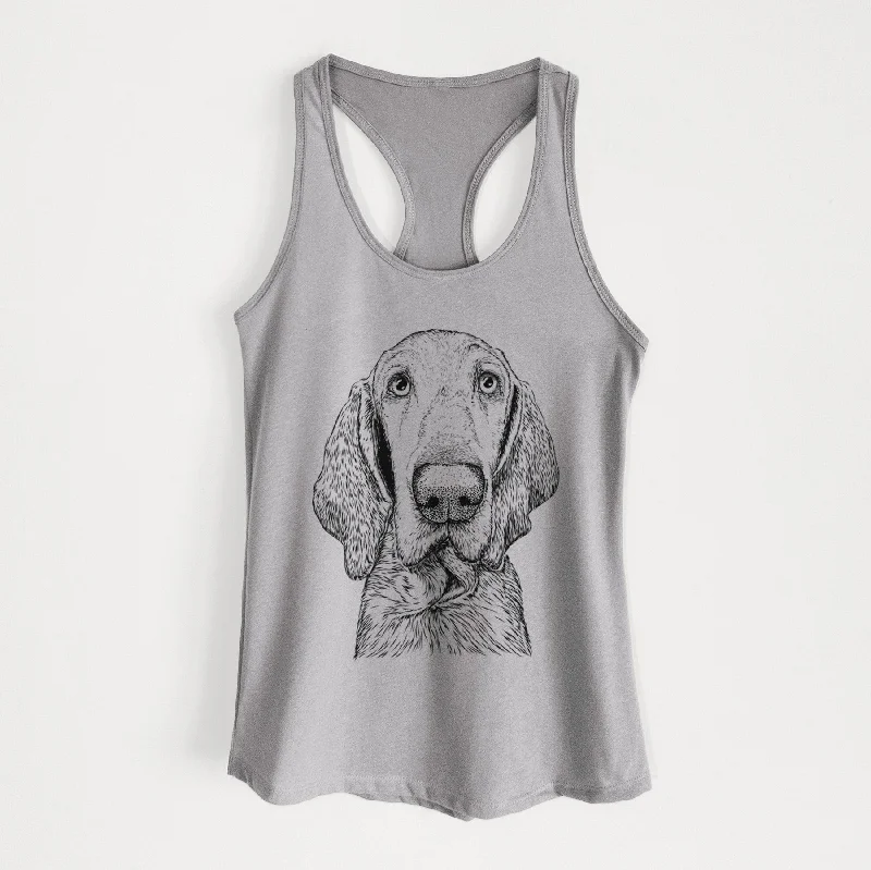 Kylie the Bracco Italiano - Women's Racerback Tanktop lace back tank